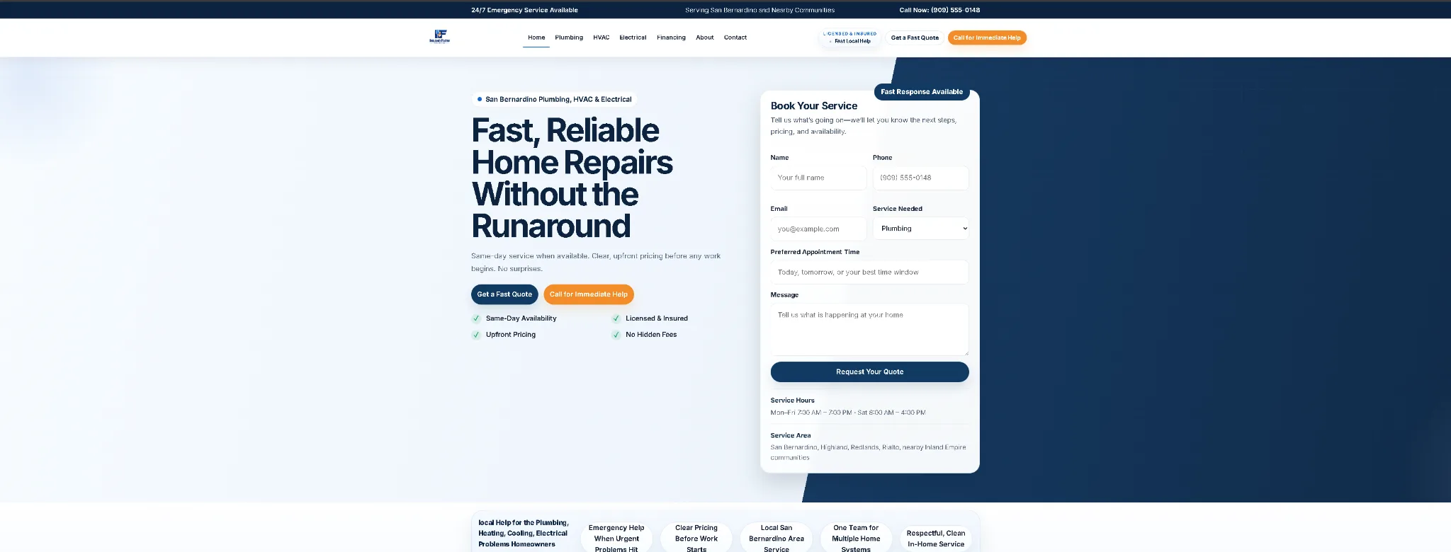 Inland Flow website preview