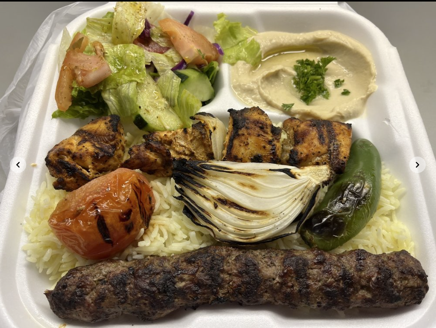 Mixed grill platter from Cedar Flame