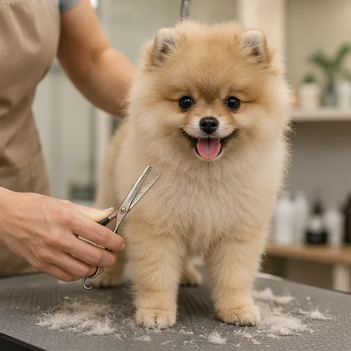 Puppy grooming service