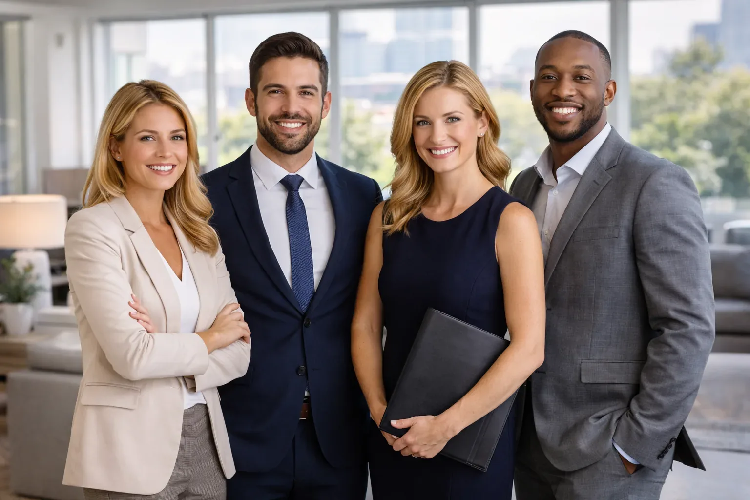 Monarch Estates team in a bright modern office