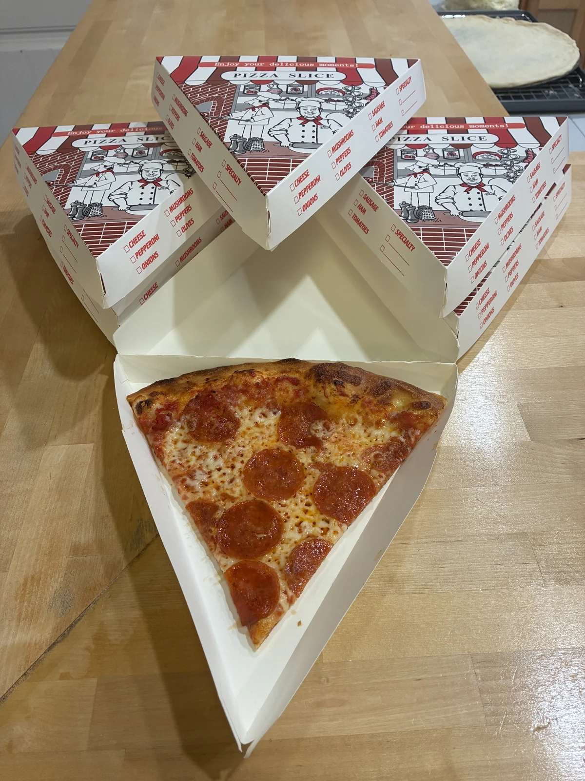 Rollin' 2 Stoned pizza boxed and ready